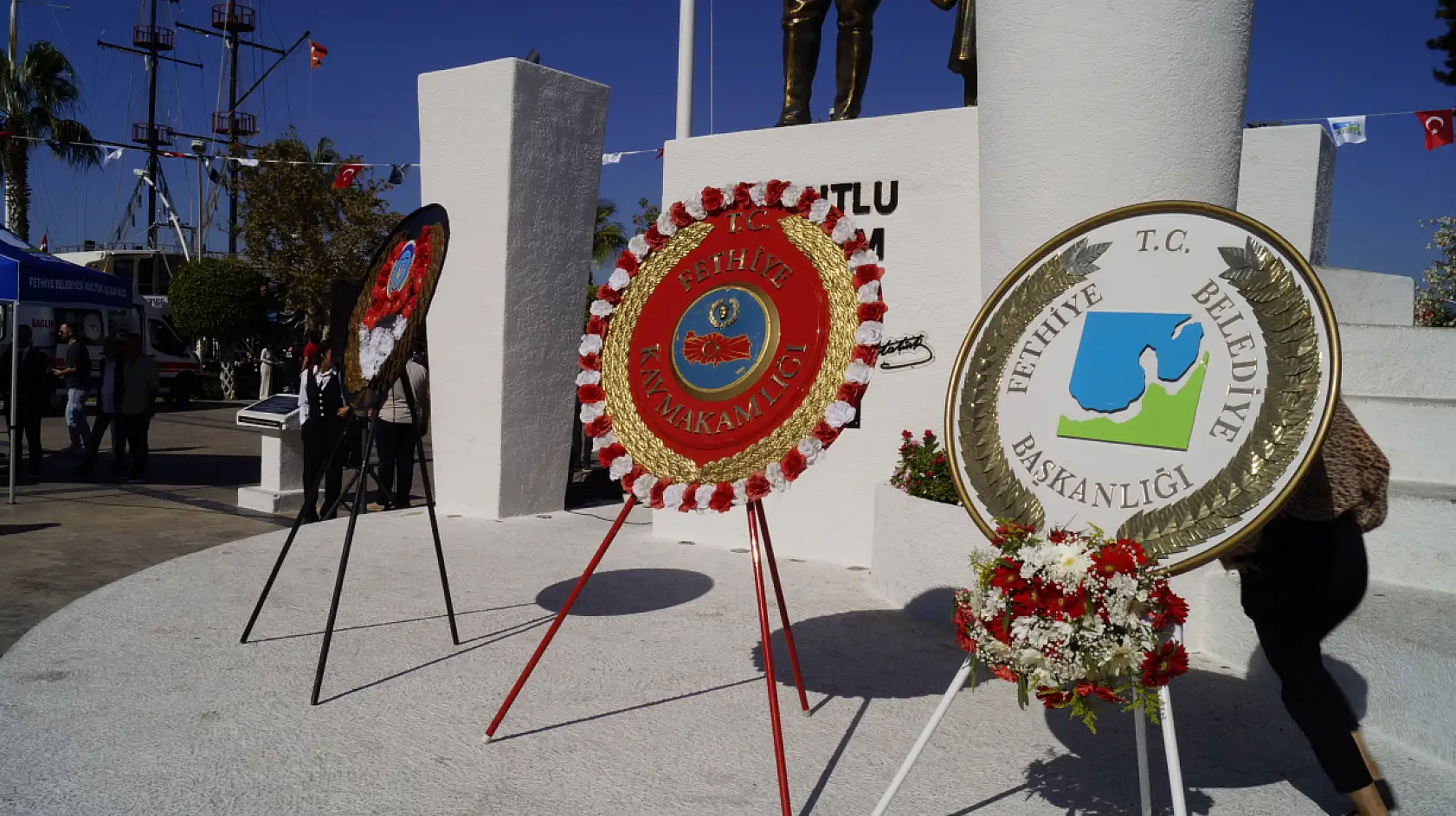 Fethiye'de 29 Ekim Cumhuriyet Bayramı Çelenk Töreni Düzenlendi