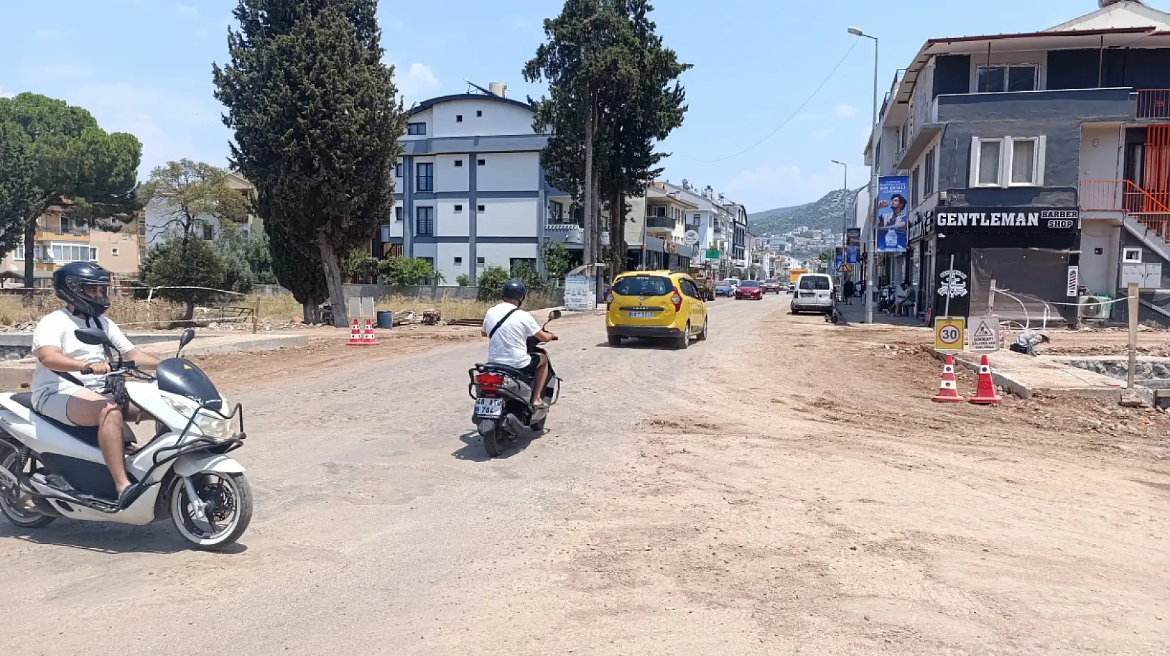 DSİ Çalışmaları Tamamlandı, Fethiye Baha Şıkman Caddesi Trafiğe Açıldı