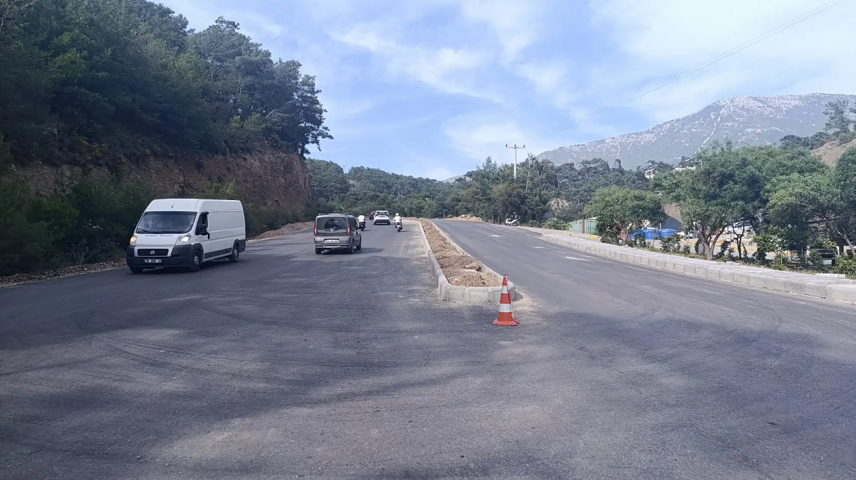 Fethiye Ölüdeniz yol çalışmalarında sona yaklaşıldı