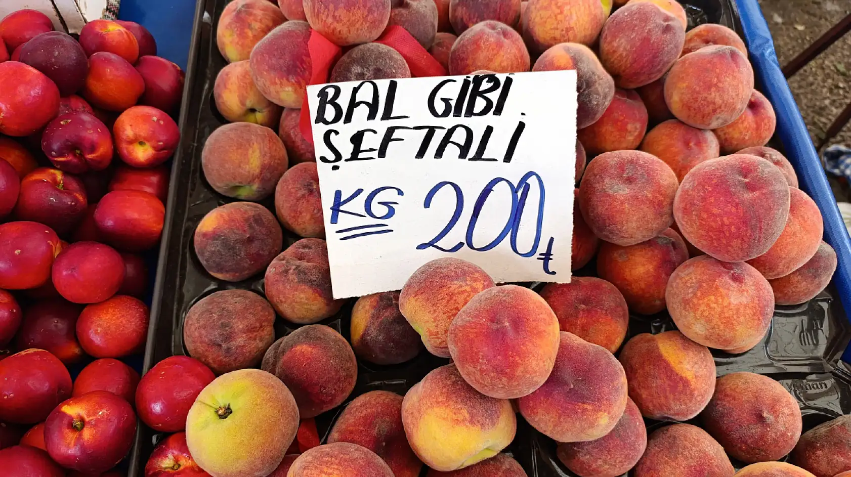 Fethiye Pazarı'nda meyve fiyatları yüksek, esnaf okul tatilini bekliyor