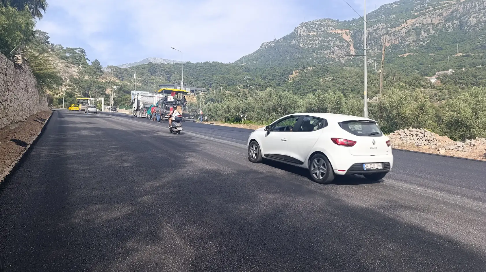 Fethiye Ölüdeniz yol çalışmalarında sona yaklaşıldı
