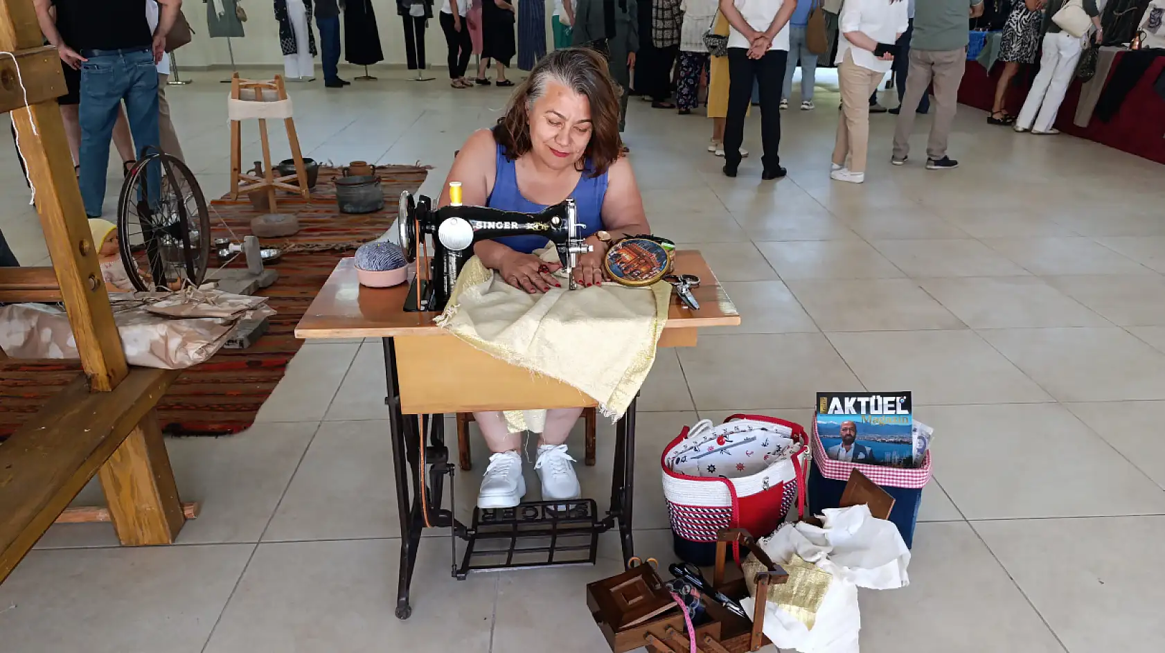 Fethiye Üzümlü'de el sanatları sergisi