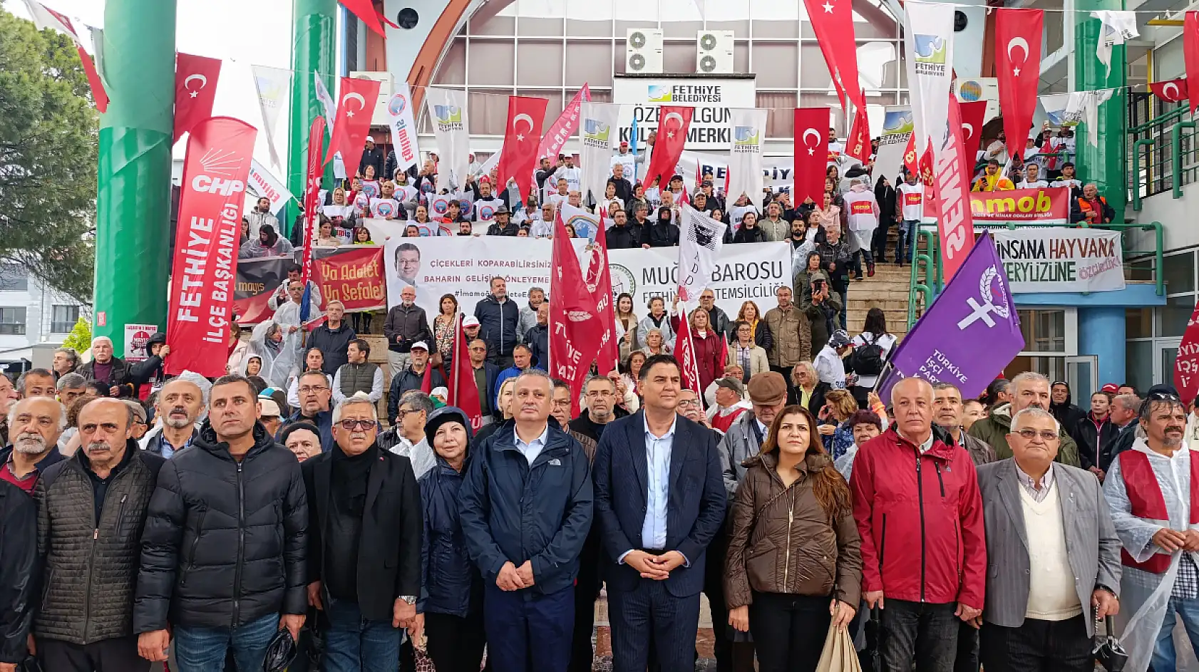 Fethiye'de 1 Mayıs İşçi Bayramı yürüyüşü gerçekleşti