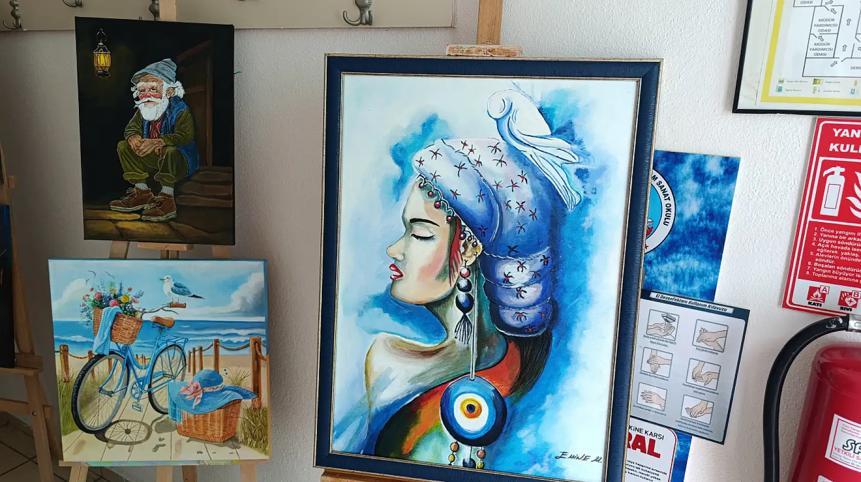 Fethiye Halk Eğitim Merkezi'nde Sergi Açılışı Gerçekleştirildi