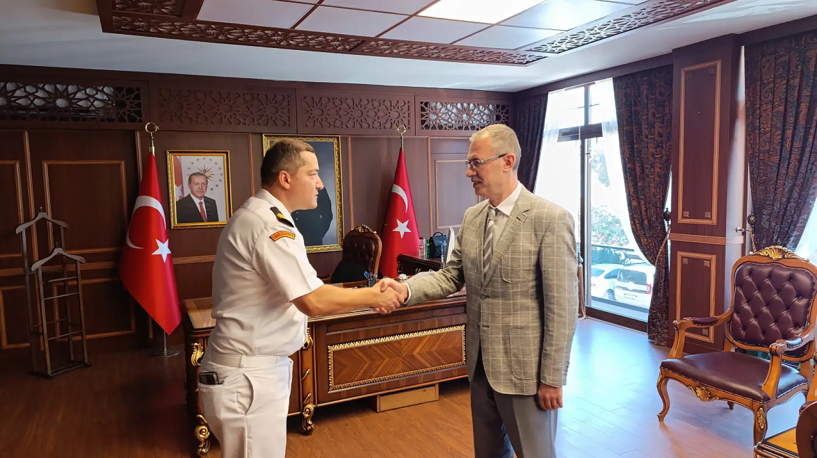 Fethiye Kaymakamlığı'nda Kurban Bayramı öncesi bayramlaşıldı