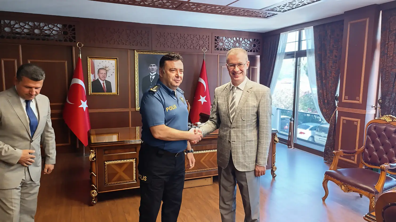 Fethiye Kaymakamlığı'nda Kurban Bayramı öncesi bayramlaşıldı