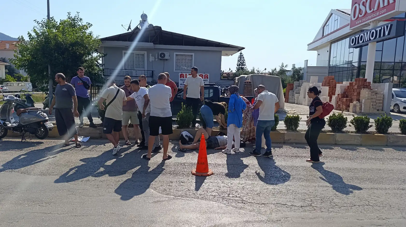 Fethiye'de Panik, Kaza Yaptırdı: 1 Yaralı