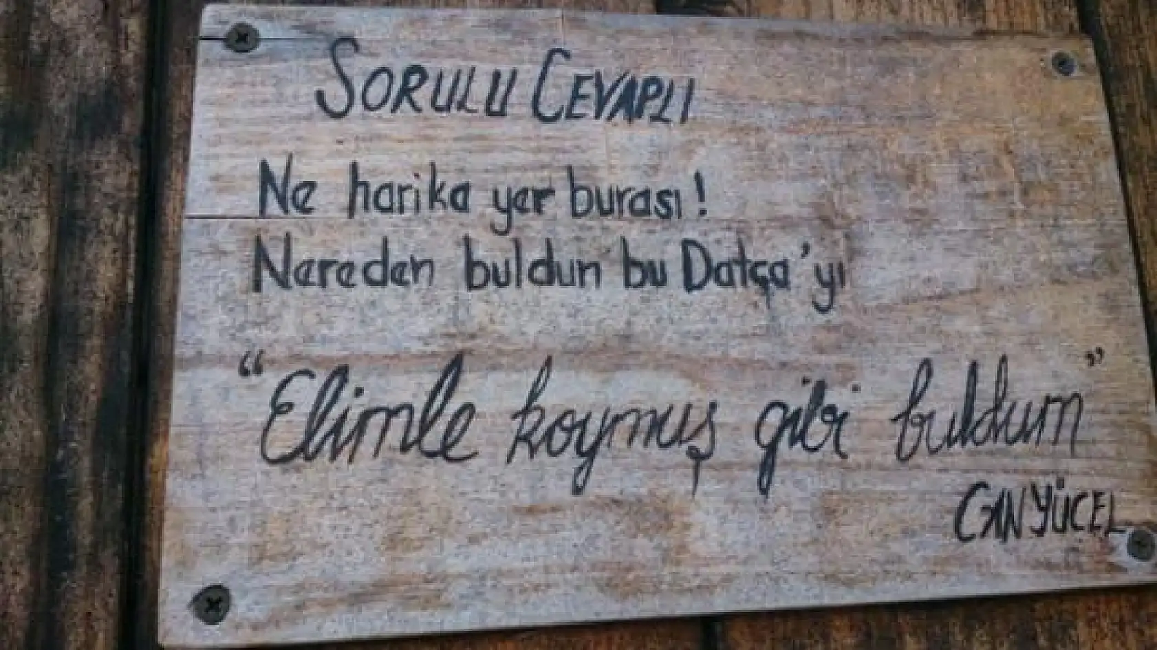 Şair Can Yücel'in anıları Datça'da canlandı