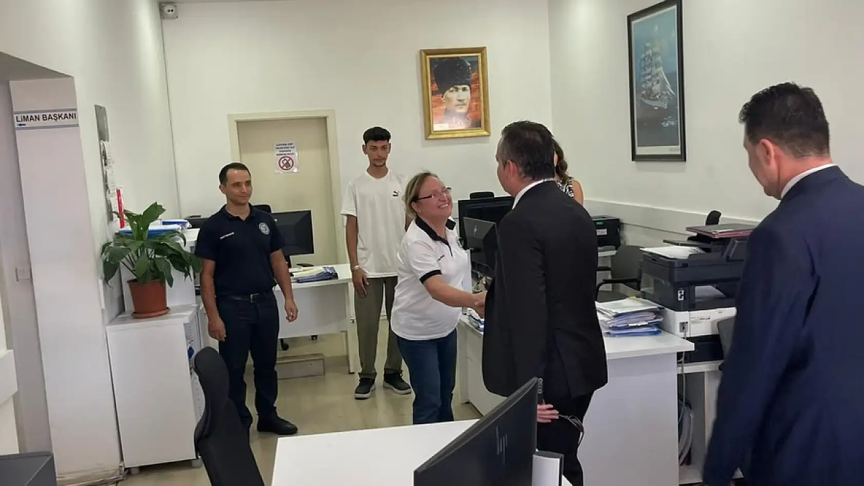 Kaymakam Akkaya, Fethiye Liman Başkanlığı'nı Ziyaret Etti