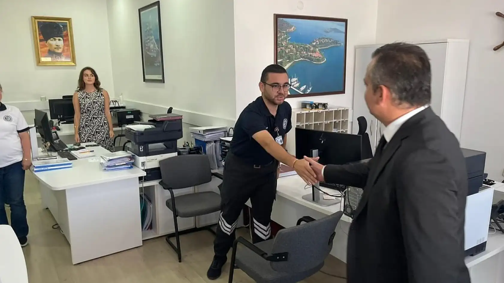 Kaymakam Akkaya, Fethiye Liman Başkanlığı'nı Ziyaret Etti