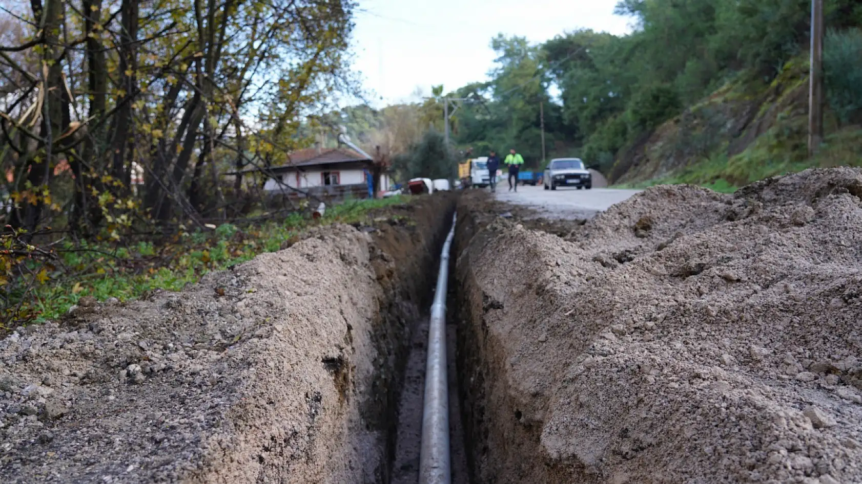 Ortaca Tepearası Mahallesi'ndeki içme suyu hattı yenileniyor