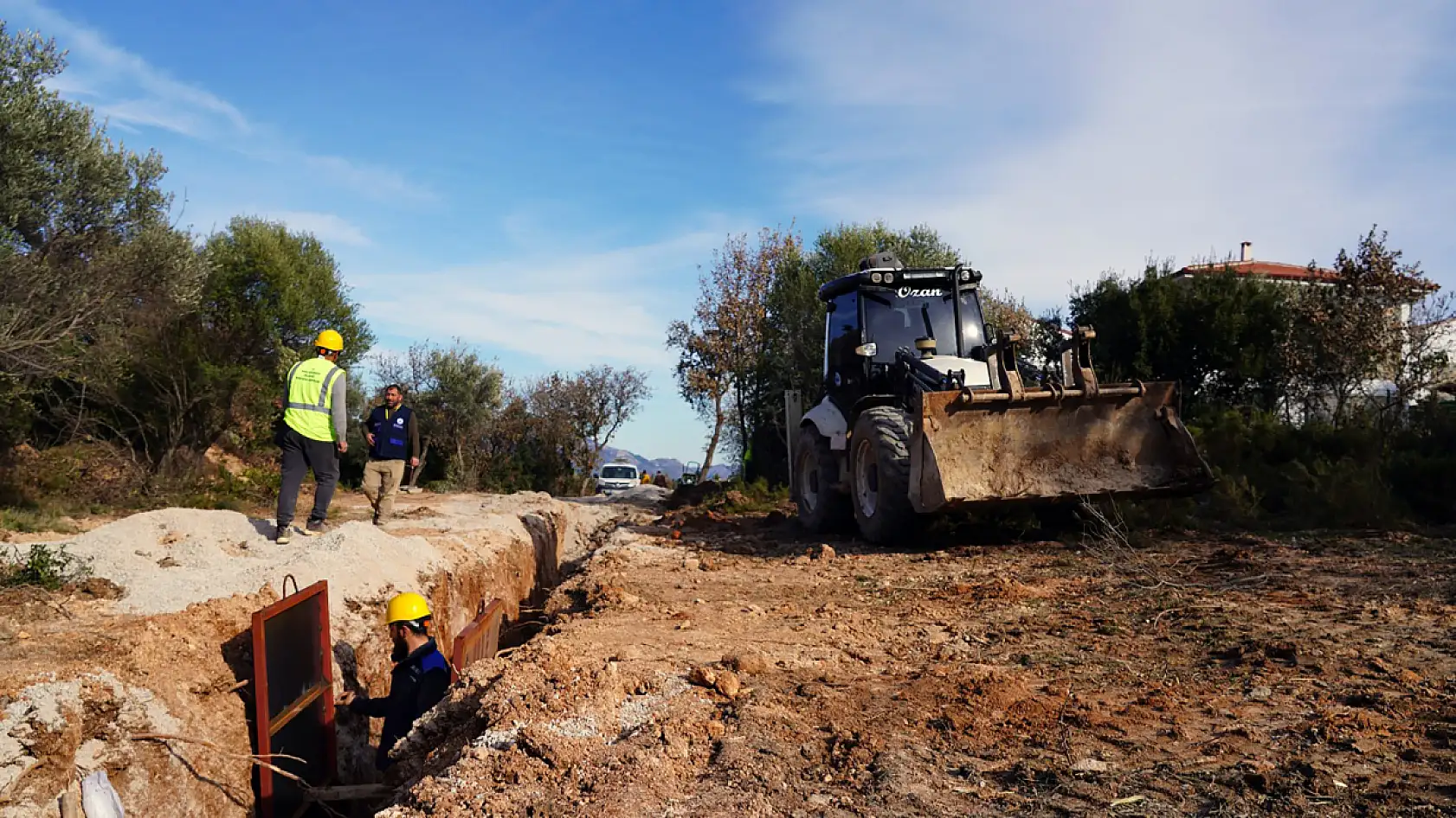 Datça Çomarlık'ta kanalizasyon sorunu sona eriyor