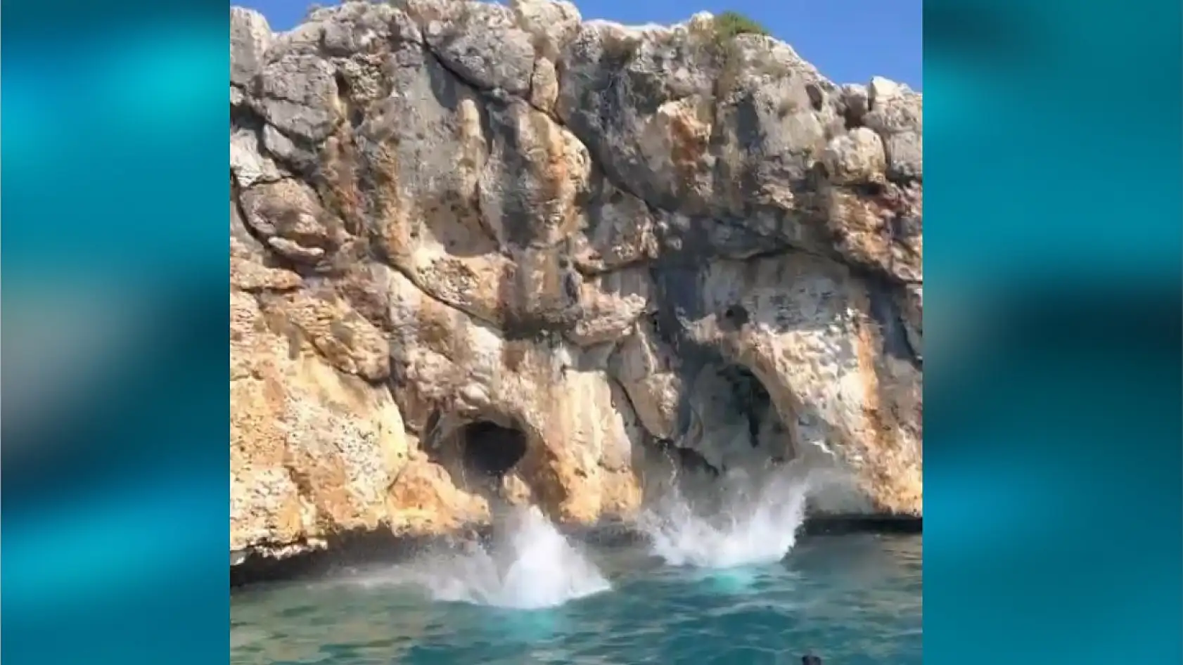 Tatilciler, mağarada Akdeniz fokuyla karşılaştı