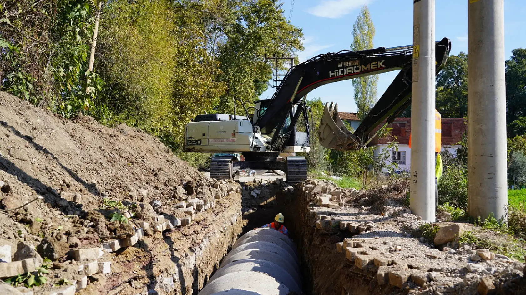 MUSKİ, Köyceğiz Zeytinalanı'nda Yağmur Suyu Taşkınlarının Önüne Geçiyor