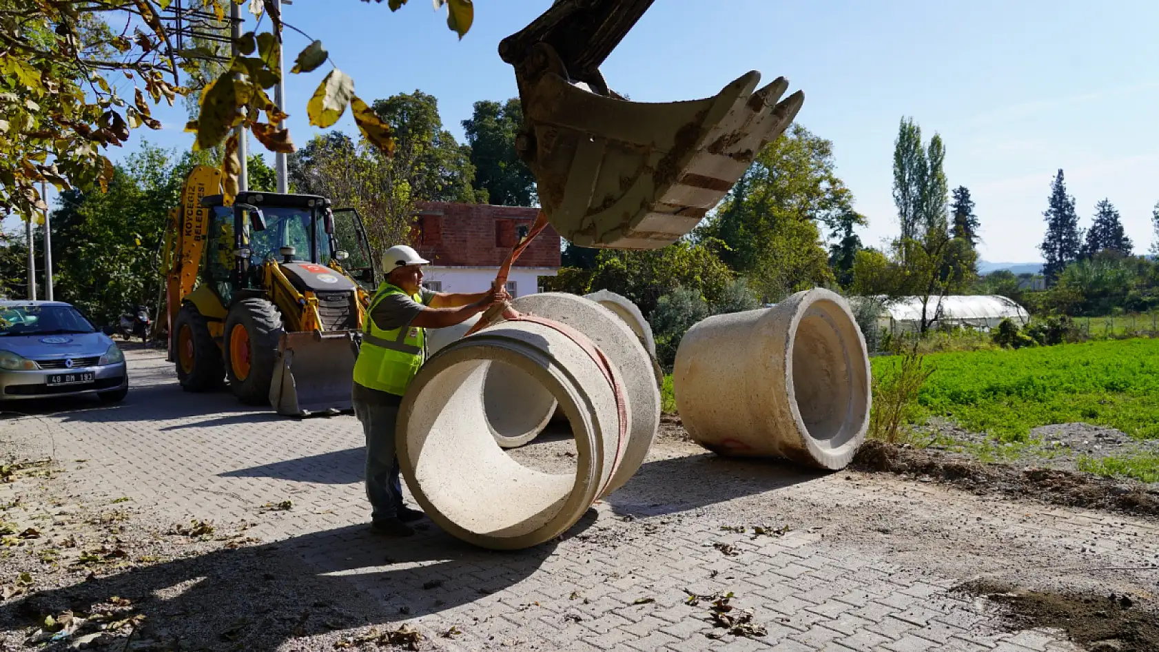 MUSKİ, Köyceğiz Zeytinalanı'nda Yağmur Suyu Taşkınlarının Önüne Geçiyor