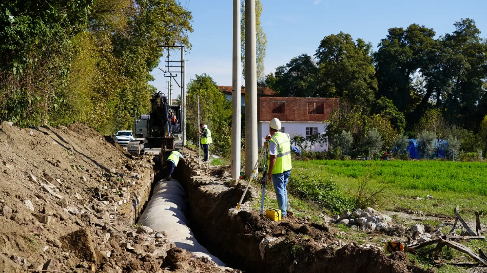 MUSKİ, Köyceğiz Zeytinalanı'nda Yağmur Suyu Taşkınlarının Önüne Geçiyor