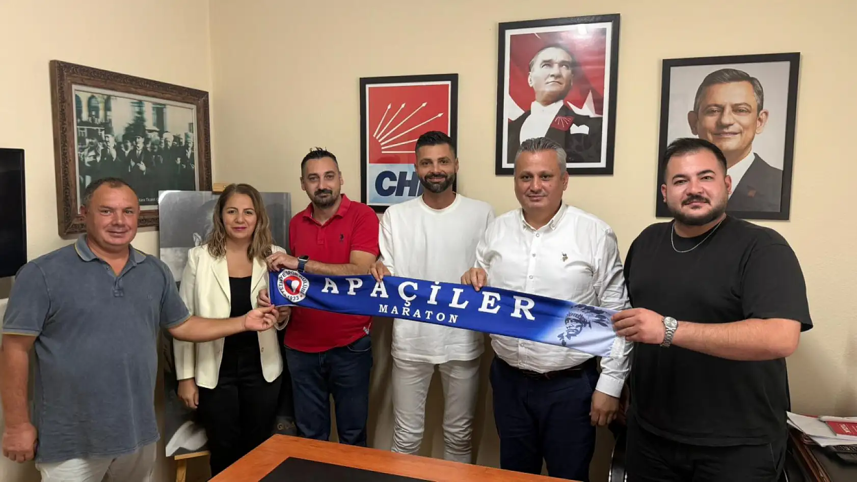 Maraton Apaçiler'den 'Küfürsüz Tribün' İçin Başkan Koyuncu'ya Ziyaret