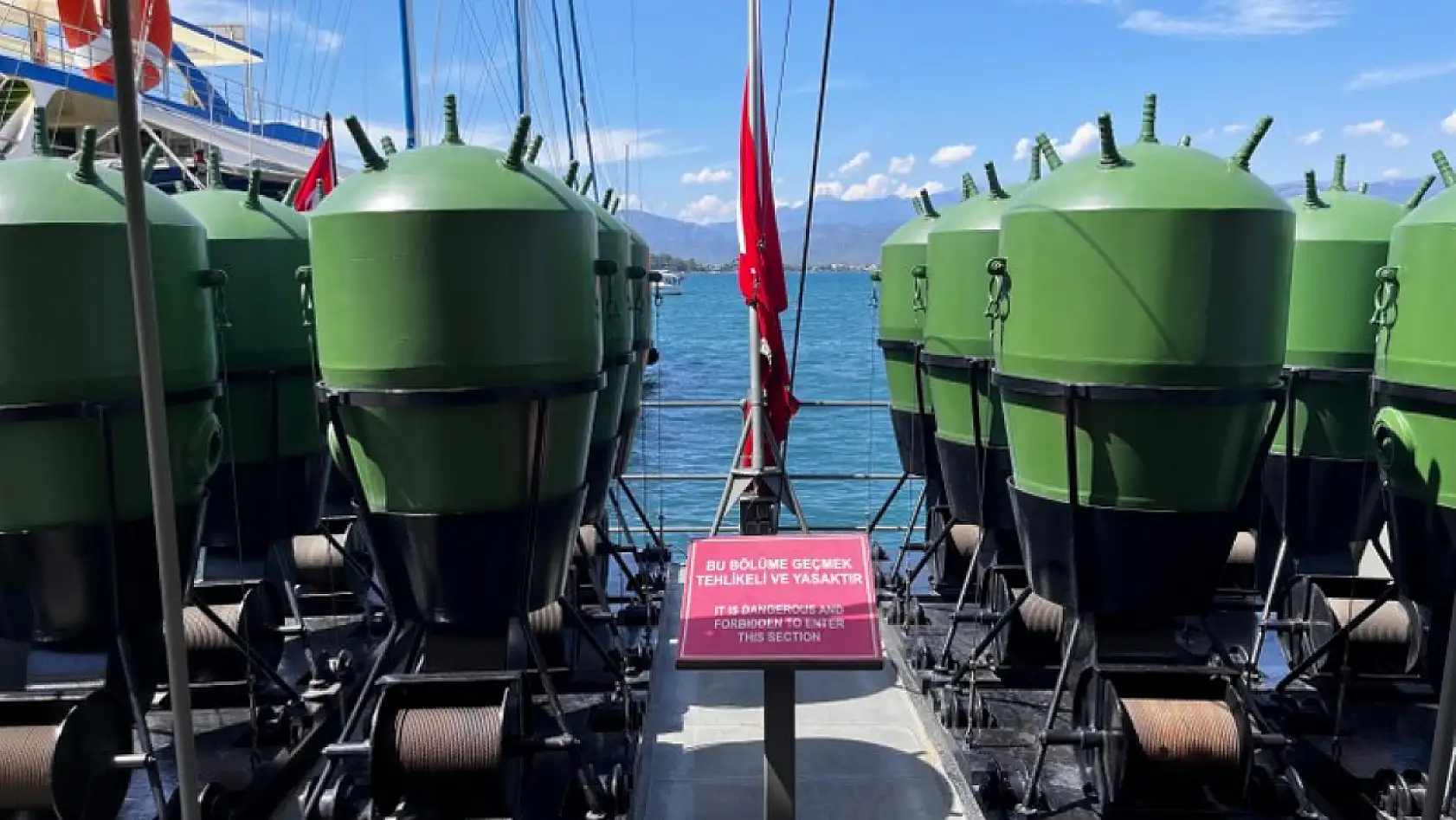 Fethiye'de TCG NUSRET Mayın Gemisi'ne İlgi Yoğun Oldu