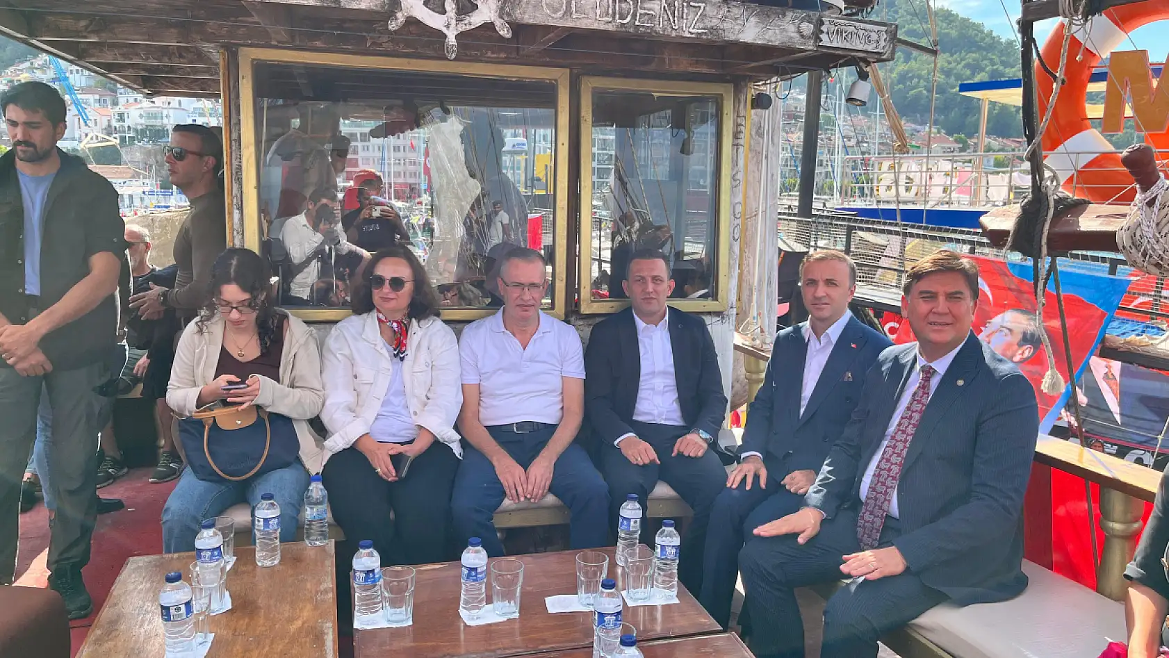 Fethiye'de tekne kortejiyle 29 Ekim coşkusu