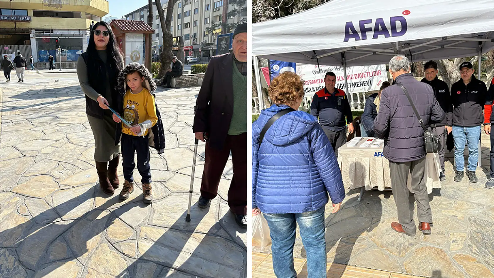 Muğla AFAD Müdürlüğü'nden deprem haftası farkındalık standı