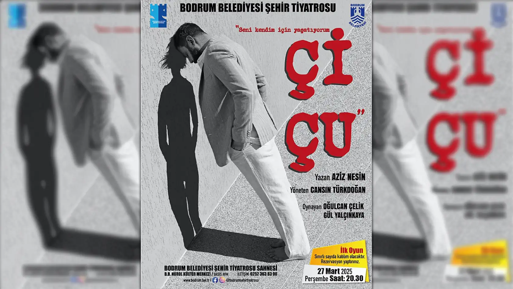 Bodrum'da Dünya Tiyatrolar Günü'nde ücretsiz oyun sahnelenecek