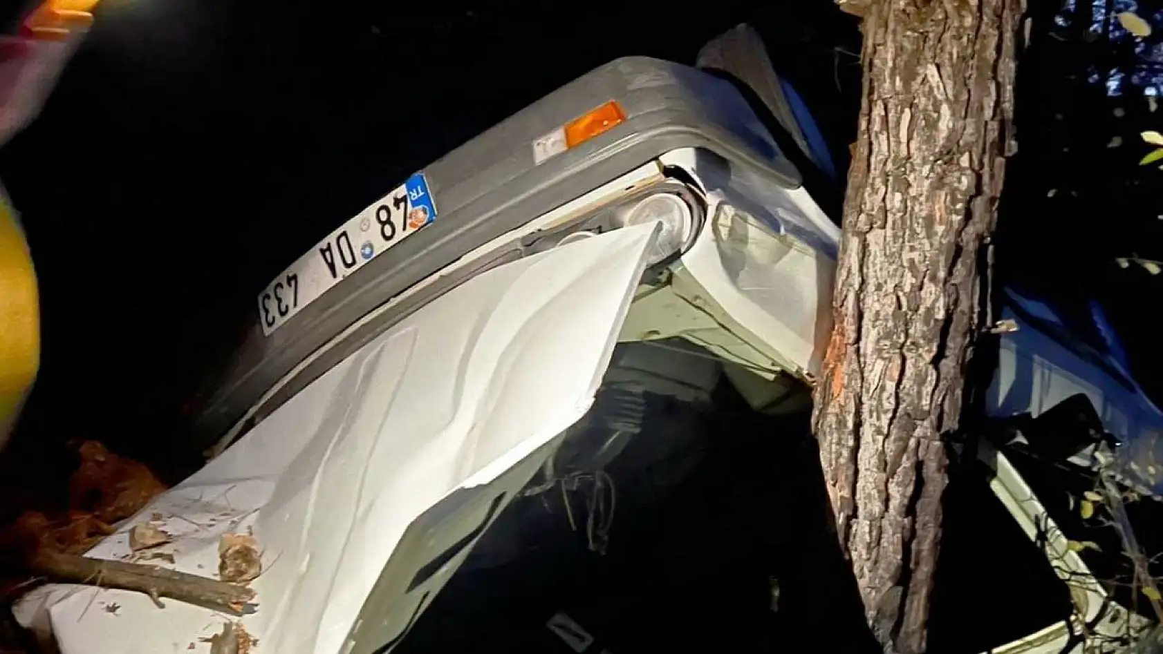 Uçuruma yuvarlanan araçtaki vatandaşı AFAD ekipleri çıkardı