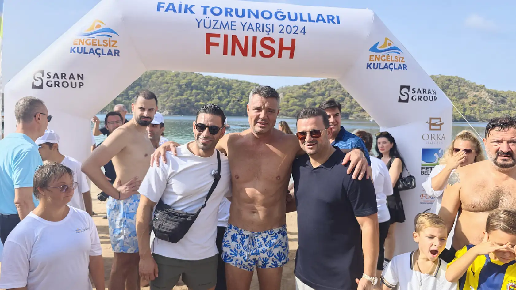 Fethiye'de Engelsiz Kulaçlar Faik Torunoğulları Yüzme Yarışı yapıldı