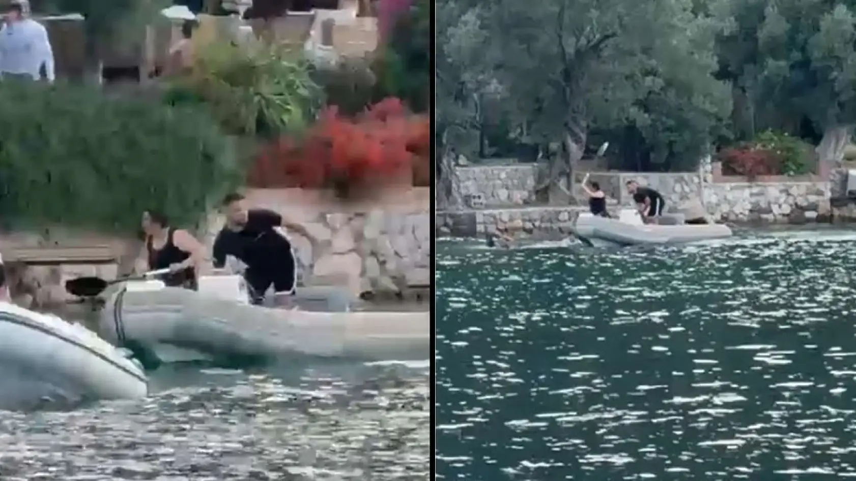 Marmaris'te saldırganlara kürekli müdahale
