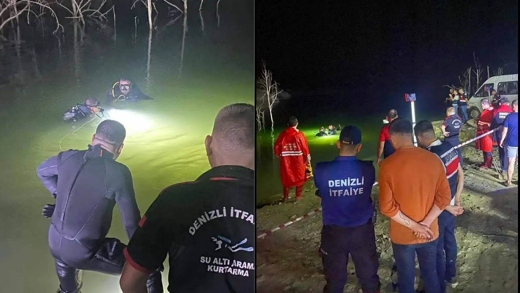 Serinlemek için gölete giren koca öldü, eşi son anda kurtarıldı
