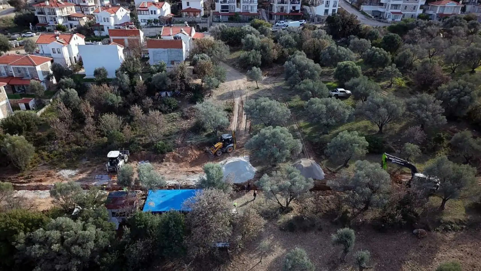 Datça Çomarlık'ta kanalizasyon sorunu sona eriyor