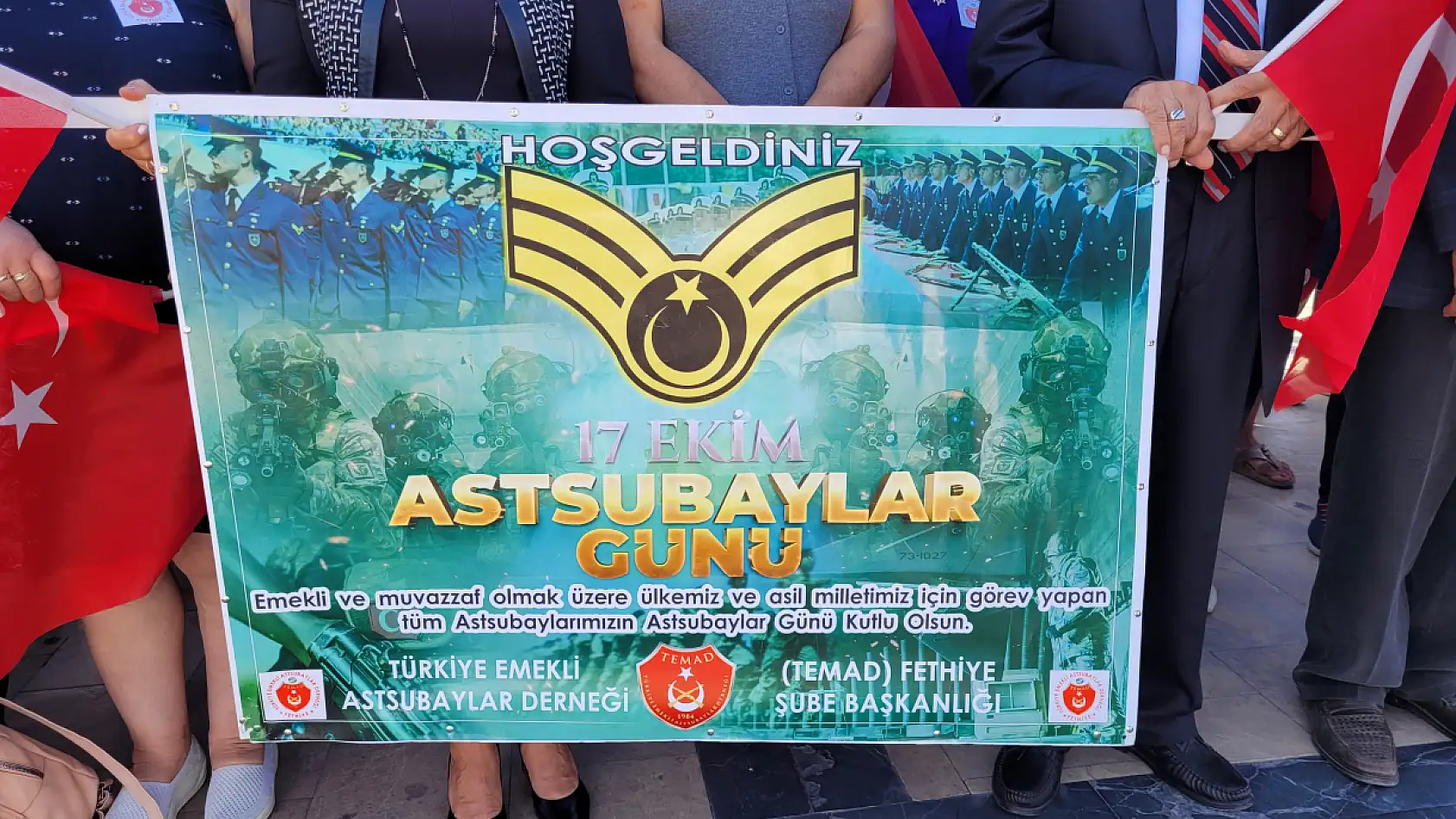 17 Ekim Astsubaylar Günü Beşkaza Meydanı'nda Kutlandı
