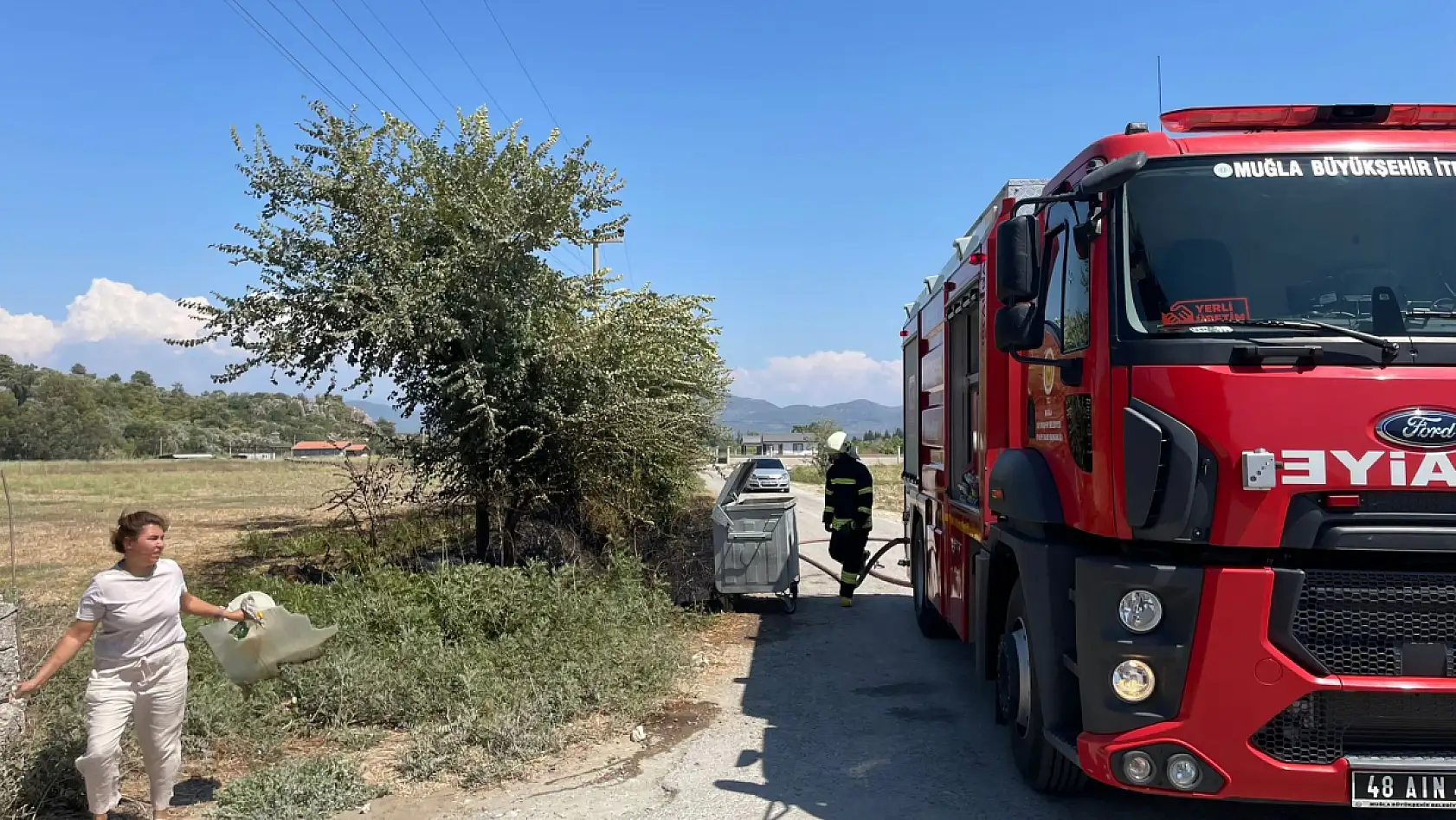 Ortaca'da orman yangını tehlikesi atlatıldı