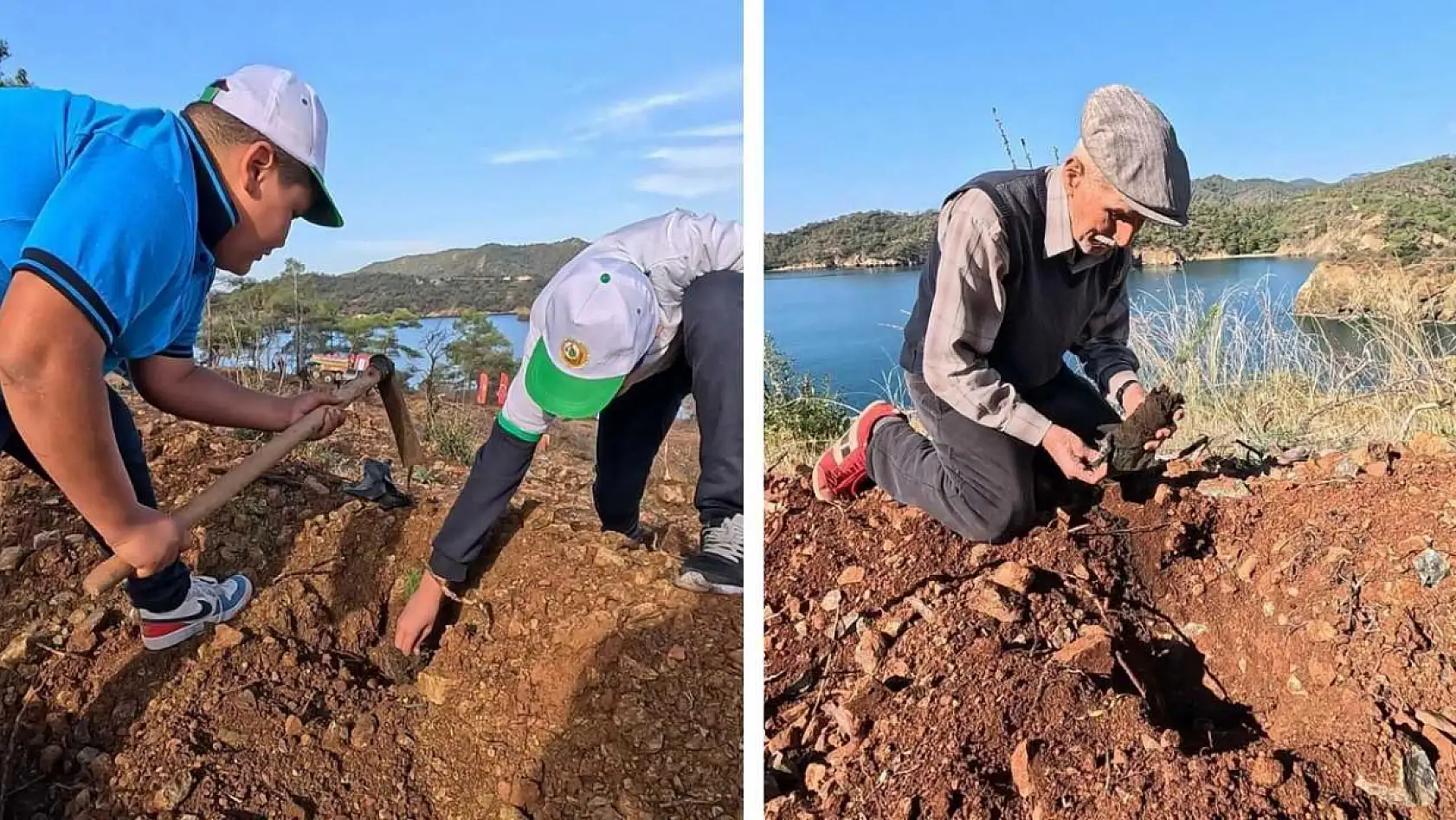 Fethiye Yanıklar'da toplu fidan dikimiyle doğa yeniden canlanıyor