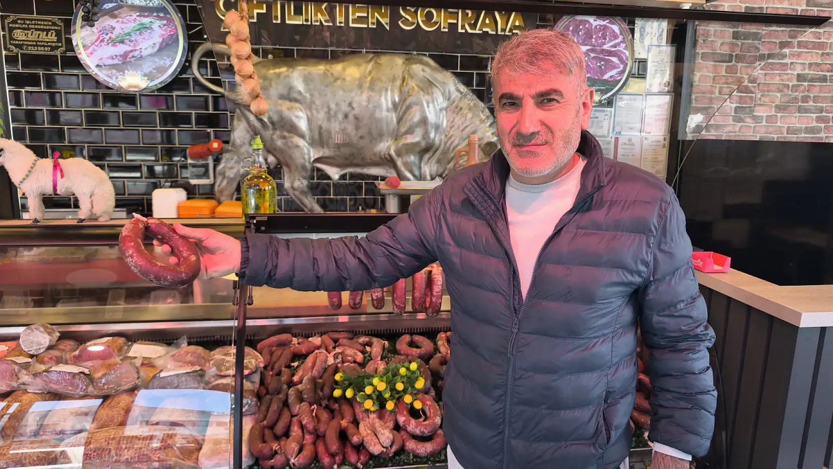 Fethiye'de kasap Tokat, 'Ucuz sucuk tehlikeli'