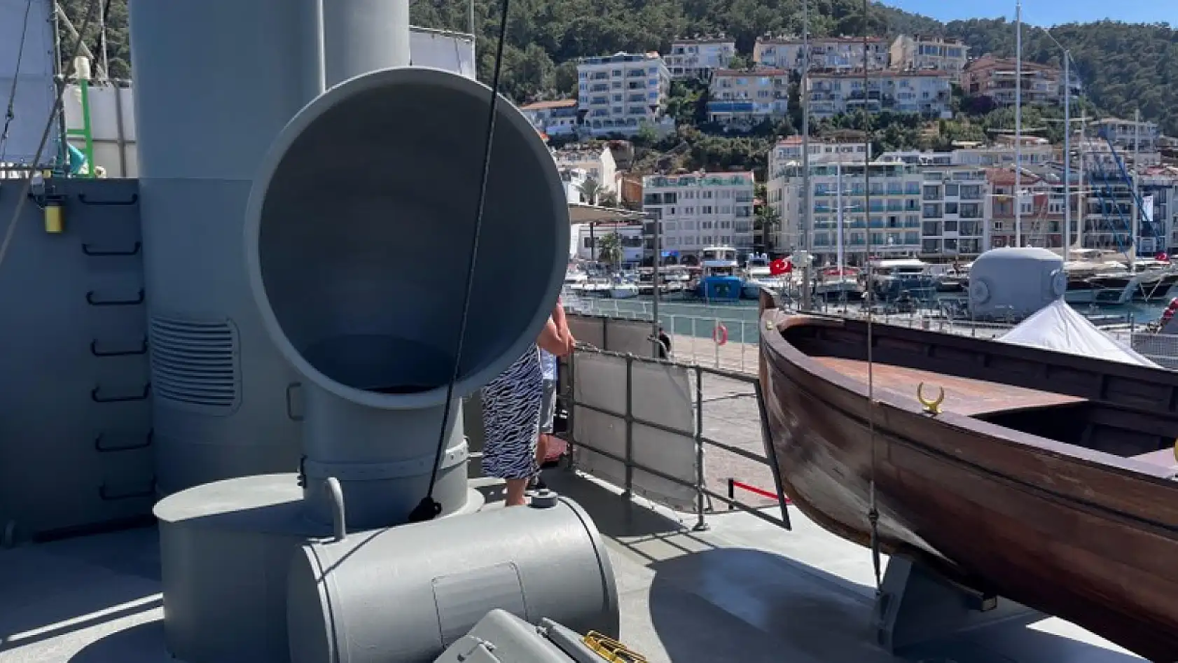 Fethiye'de TCG NUSRET Mayın Gemisi'ne İlgi Yoğun Oldu