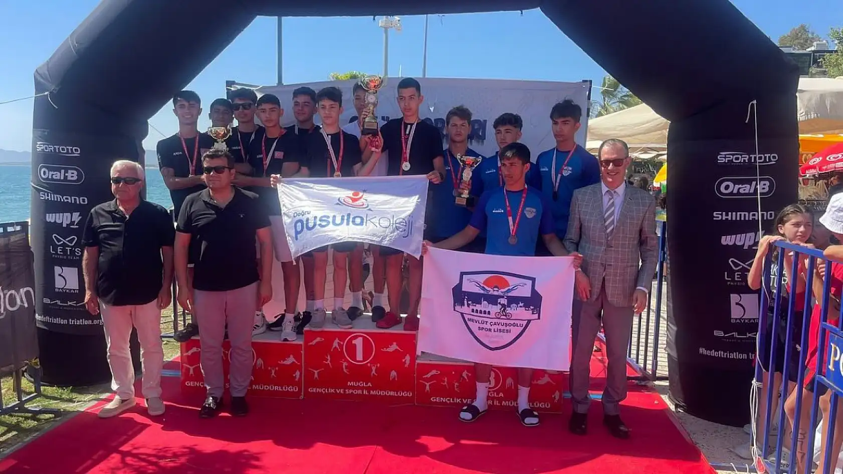 Fethiye'de Triatlon Küçükler - Yıldızlar - Gençler A-B Türkiye Şampiyonası Düzenlendi