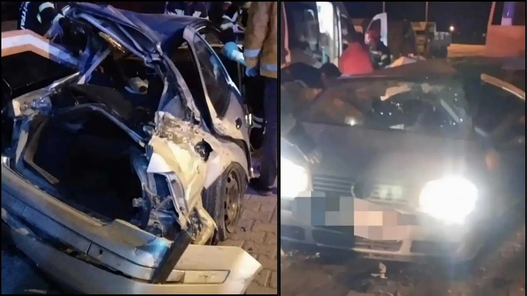 Otomobil park halindeki tırın dorsesine çarptı: 1 ölü 1 yaralı