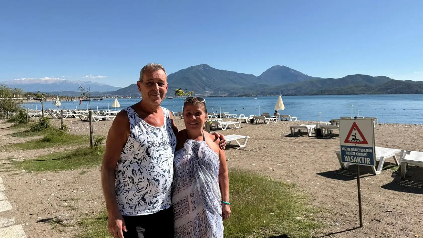 Fethiye Akmaz Plajı, emekli çiftin huzur adresi: 'Burası adeta bir cennet'