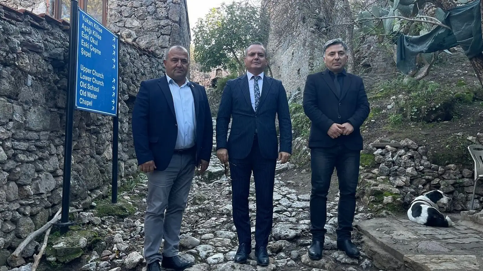 Fethiye Kaymakamı Akkaya, Kayaköy'de incelemelerde bulundu