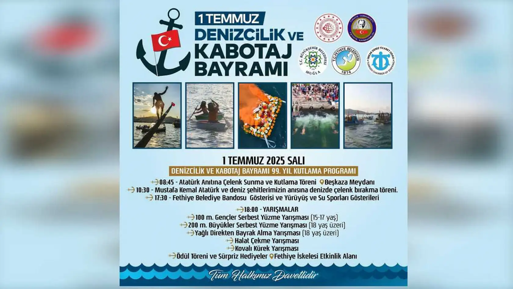 Fethiye'de 1 Temmuz Denizcilik ve Kabotaj Bayramı Etkinliklerle Kutlanacak