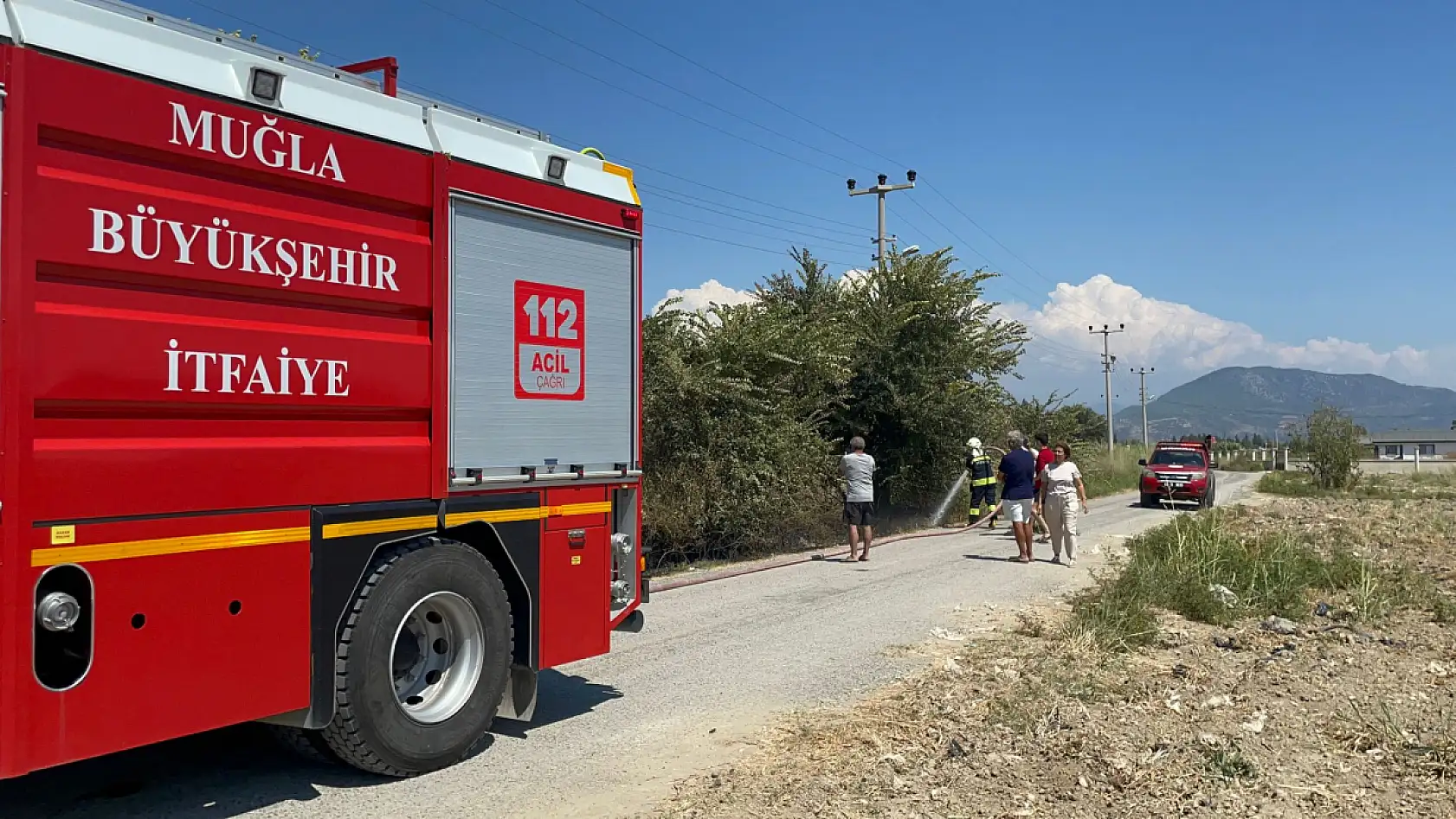 Ortaca'da orman yangını tehlikesi atlatıldı