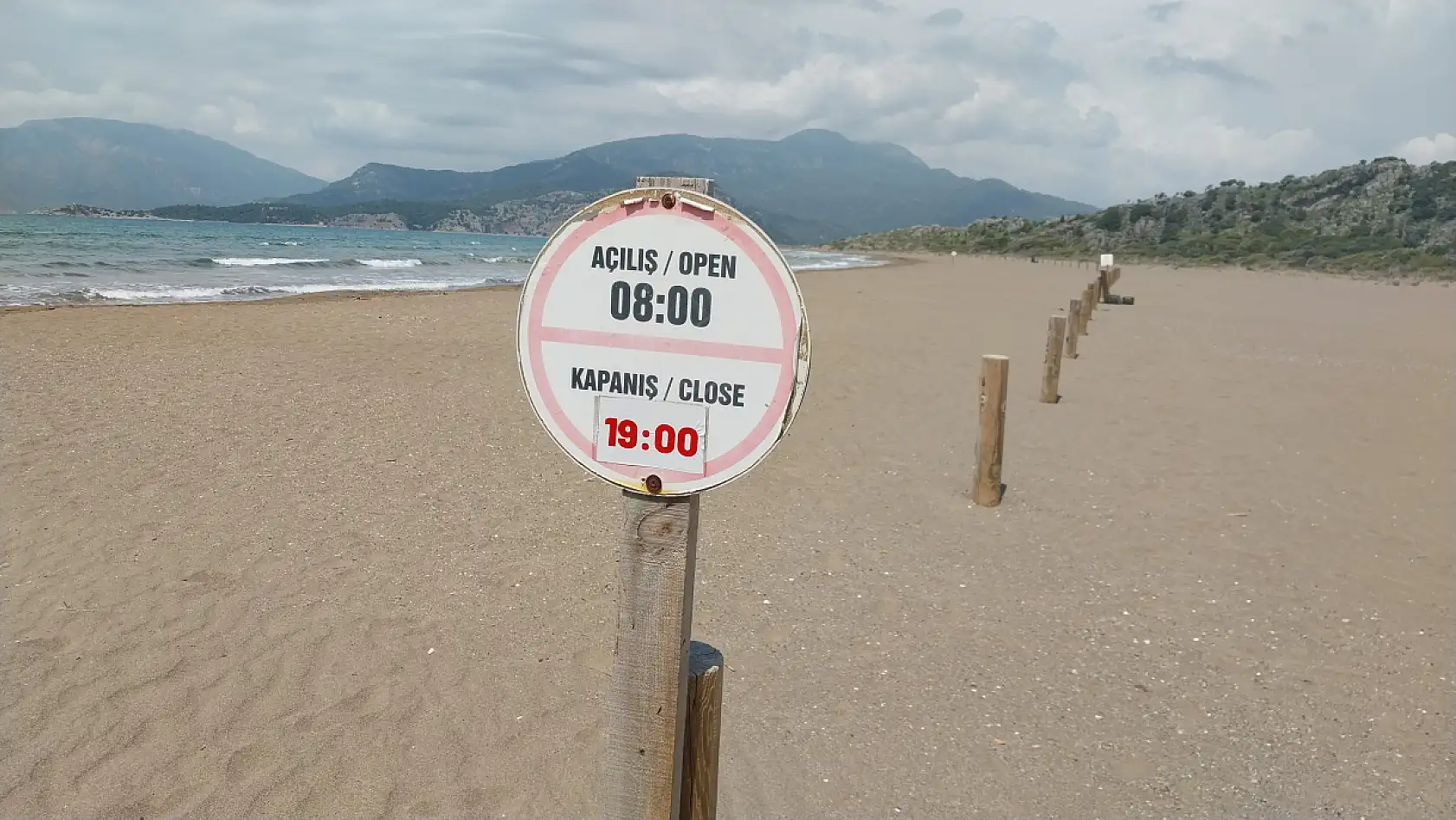 İztuzu Sahili'nde caretta carettalar için hazırlıklar tamamlandı