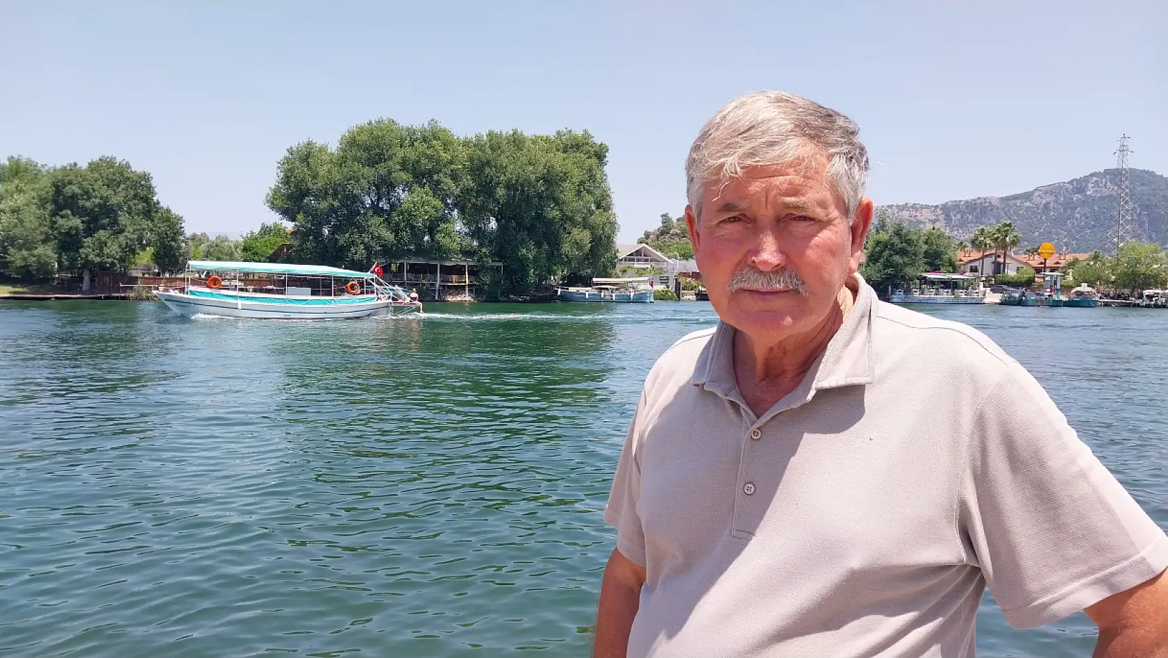 Muğla'daki Dalyan Kanalı'nda elektrikli tekne projesi