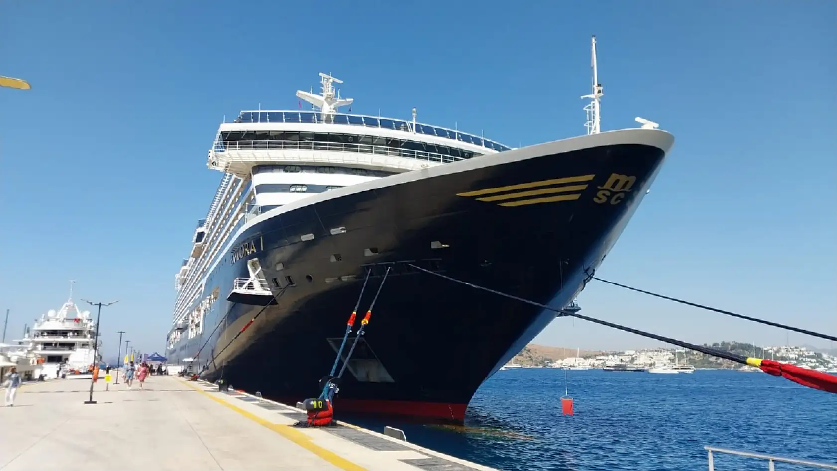 'Explora I' gemisi Bodrum'a 734 yolcu getirdi