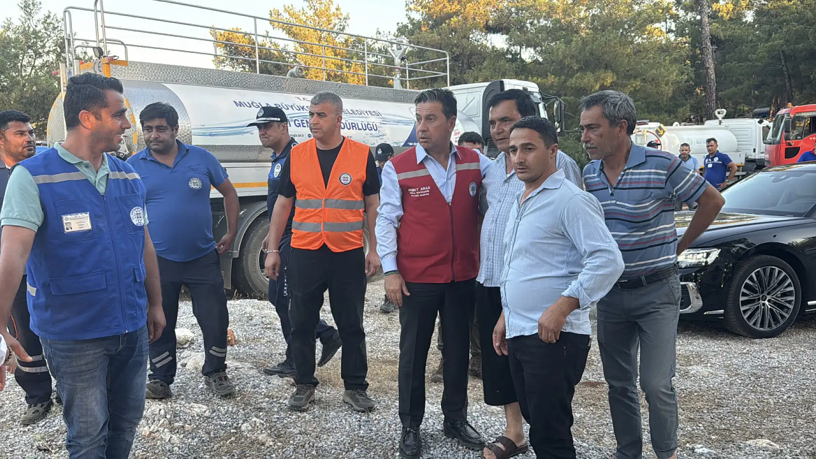 Milas'ta iki bölgede çıkan orman yangınlarından biri kontrol altına alındı