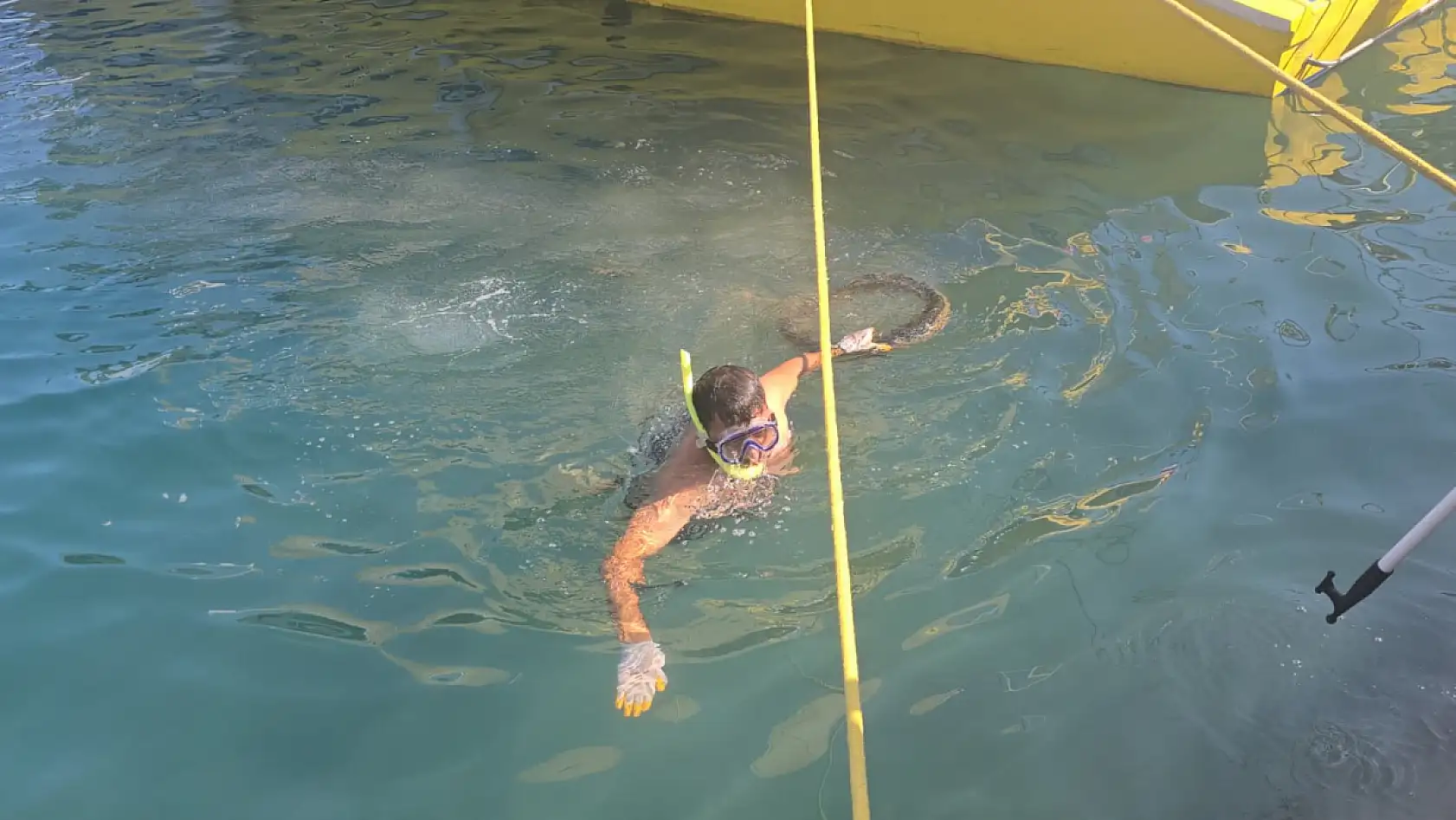 Datça'da deniz temizliği etkinliği düzenlendi