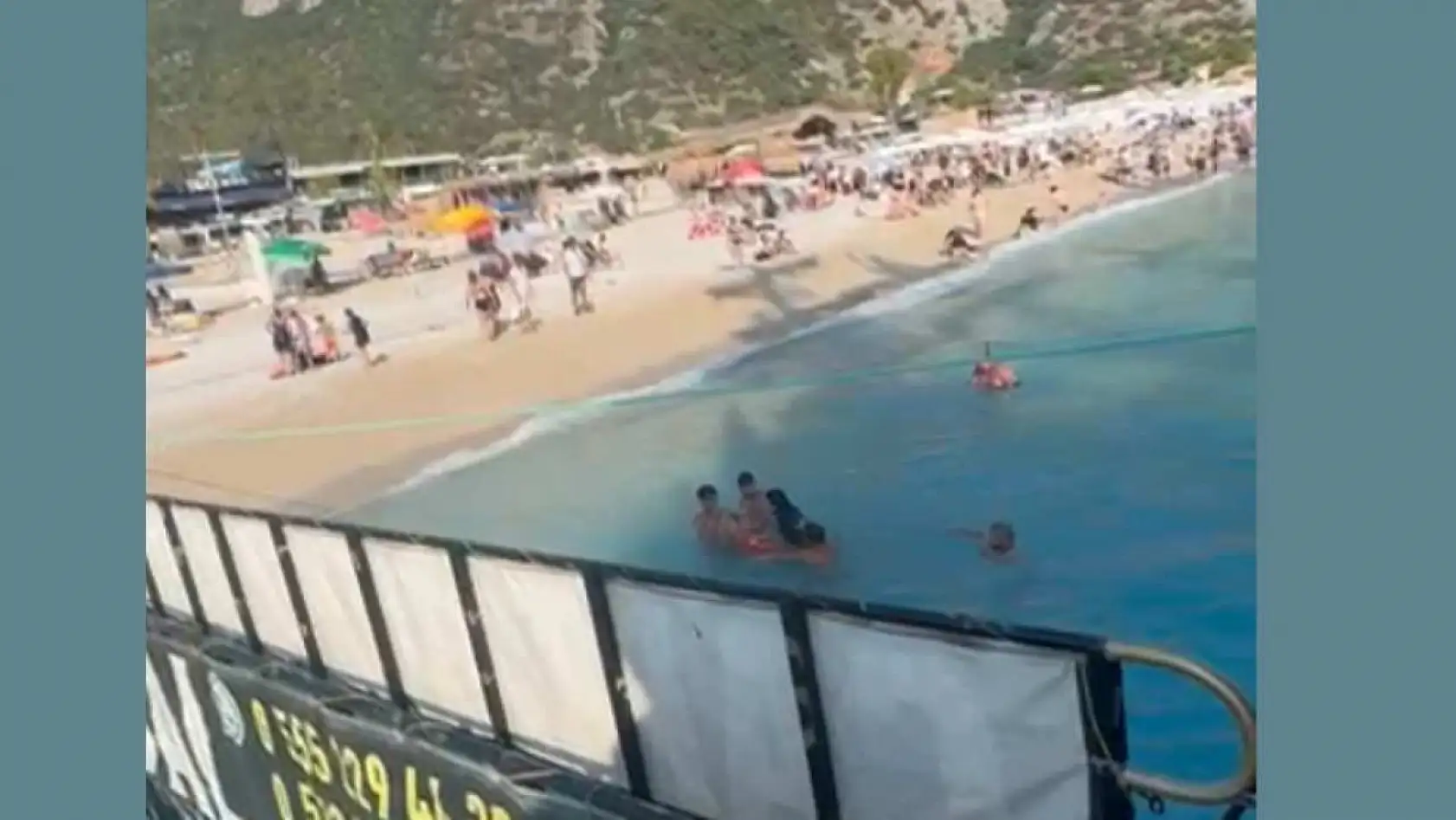 Fethiye Ölüdeniz'de boğulma tehlikesi atlatan kadını tekneciler kurtarıldı