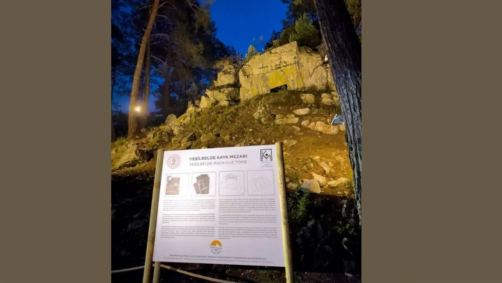 Marmaris'te 2 bin 500 yıllık kaya mezarı koruma altına alındı