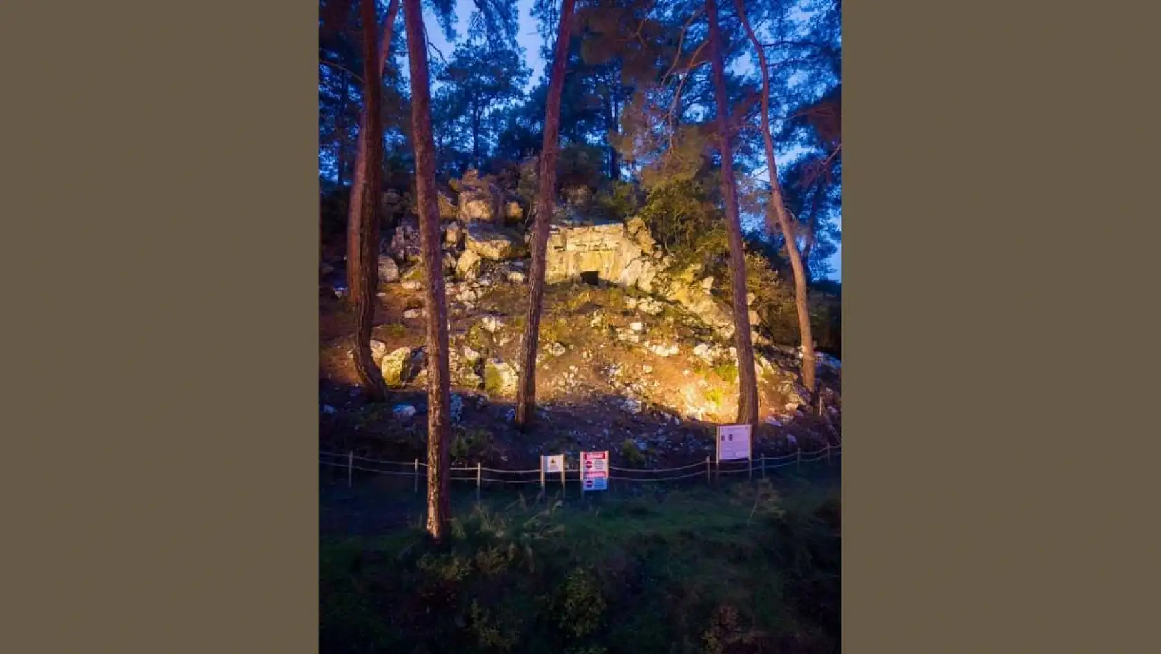 Marmaris'te 2 bin 500 yıllık kaya mezarı koruma altına alındı