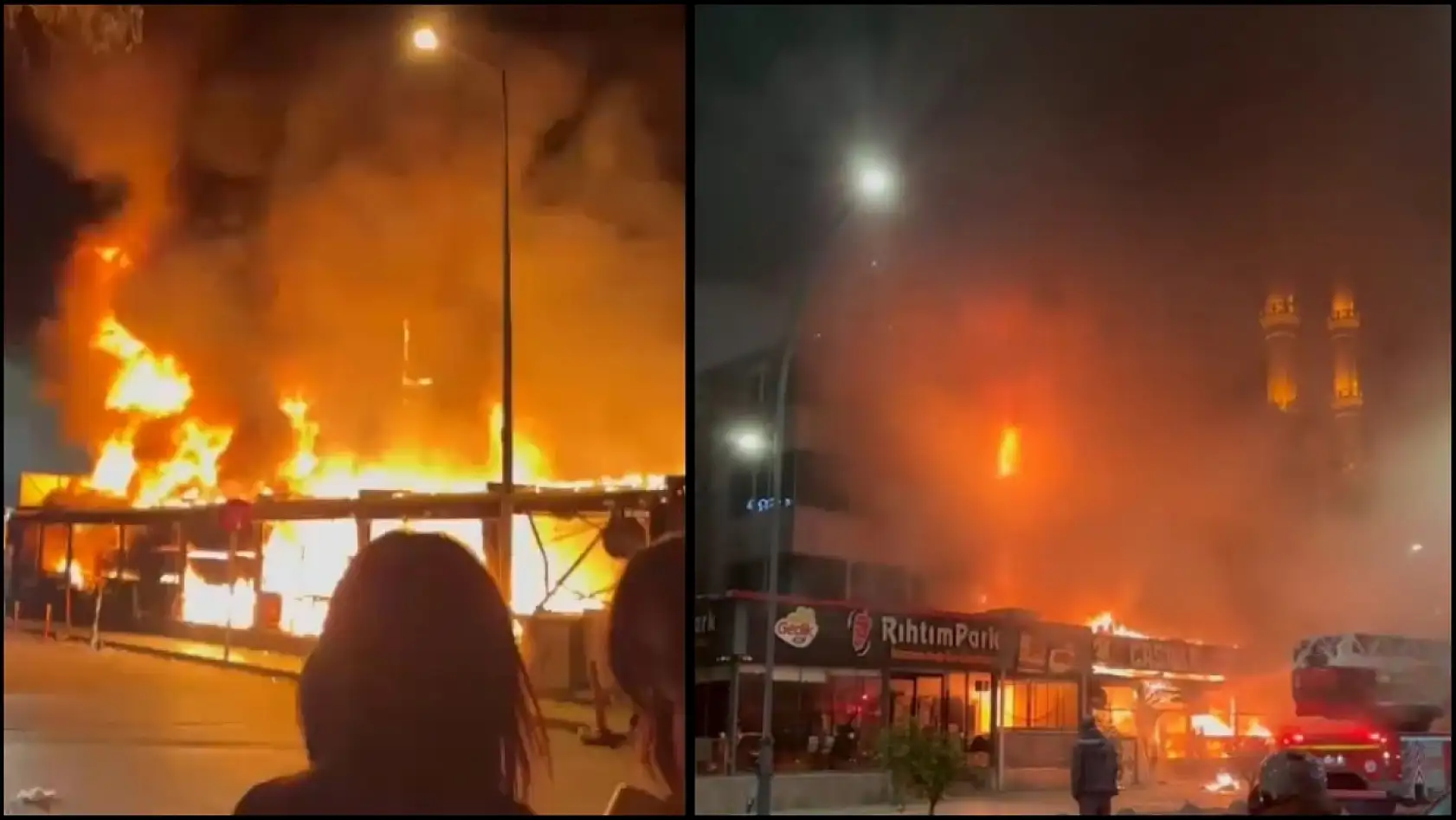 Gece alevler binayı sardı, korku dolu anlar yaşandı
